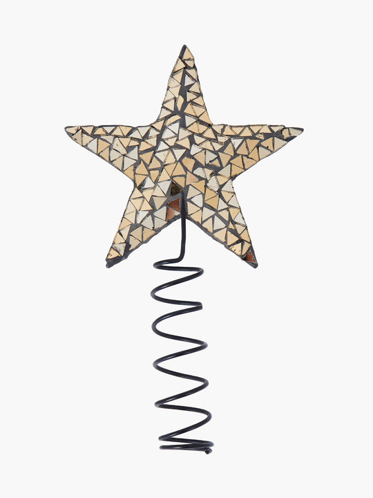 Mosaic Star Tree Topper Ornament