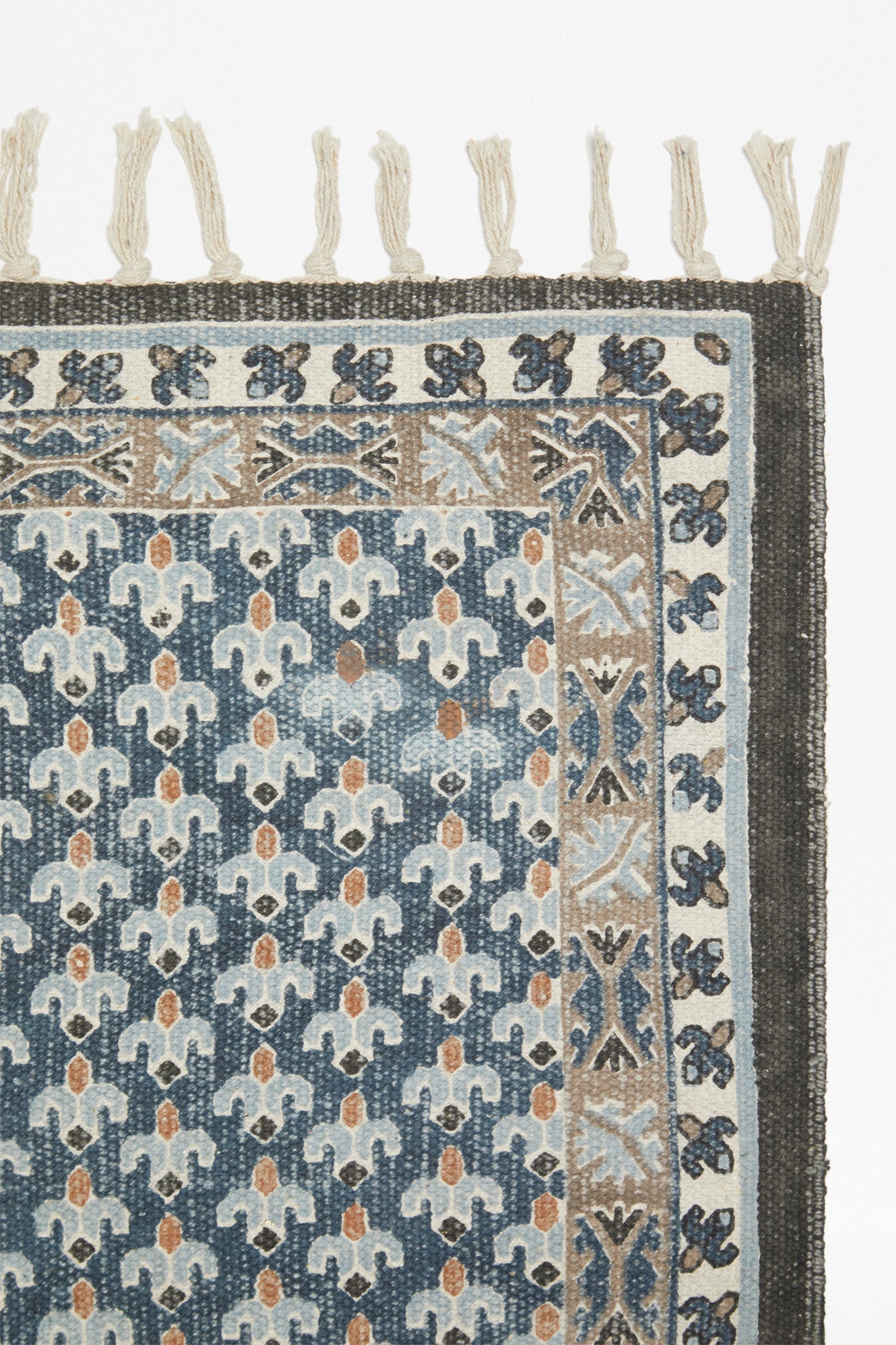 Poppy Field Blue Throw